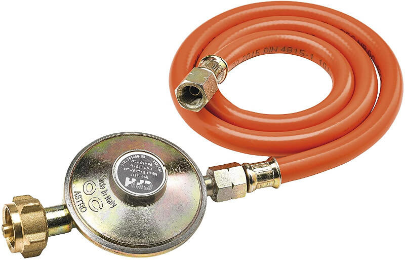 Gasdruckregler 50 mbar mit 80 cm Gasschlauch