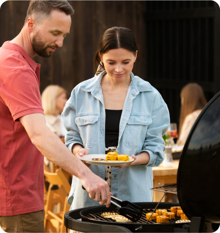Der Gasgrill-Meister am Grill Der Gasgrill-Meister am Grill